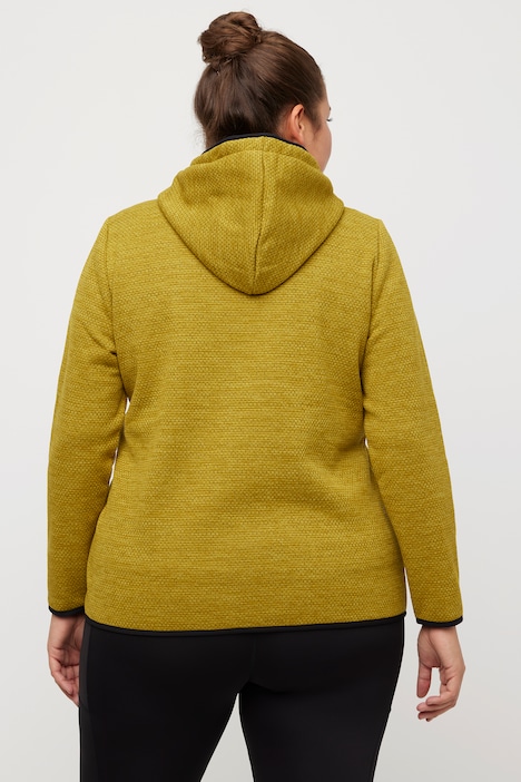 Fleecejacke, Wabenstruktur, Reflektoren, Zipptaschen