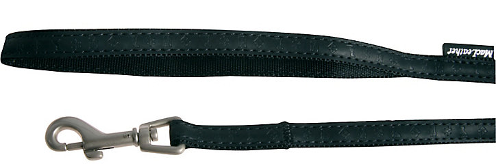 Laisse Mc Leather 20mm L.1,2 m noir