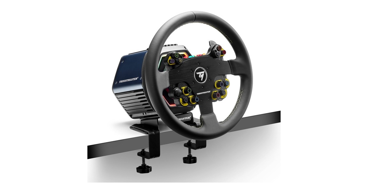 ThrustmasterEVO Racing 32R Leather stuur add-on  (Zwart, PS5 en PS4, Xbox Series en Xbox One en PC)