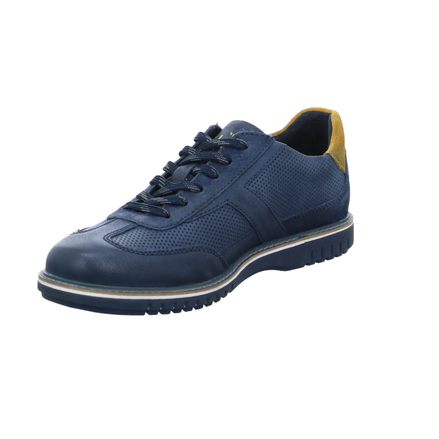 BUGATTI SHOES Halbschuhe Sneaker Blau Leder