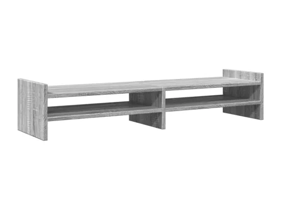 Support de moniteur sonoma gris 100x27x20 cm bois d'ingénierie