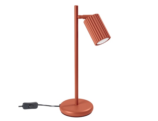 SOLLUX LIGHTING - Lampe à poser karbon rouge ocre