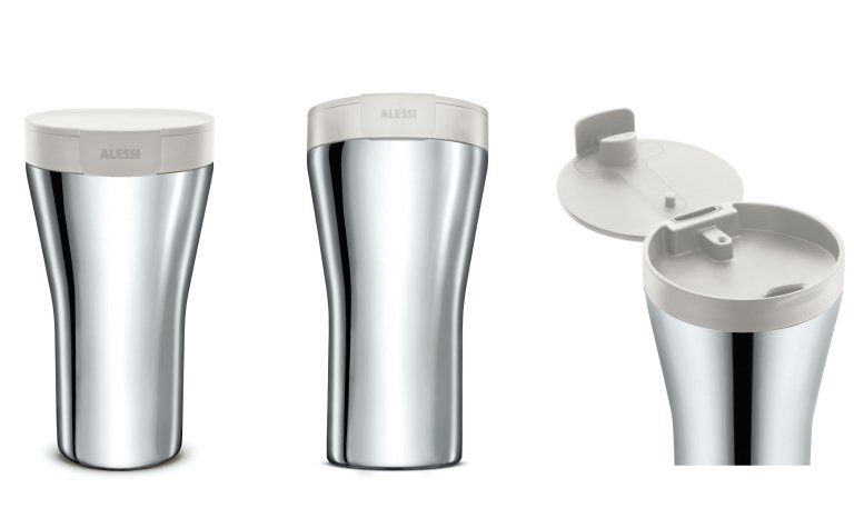 Alessi Caffa thermosfles rood
