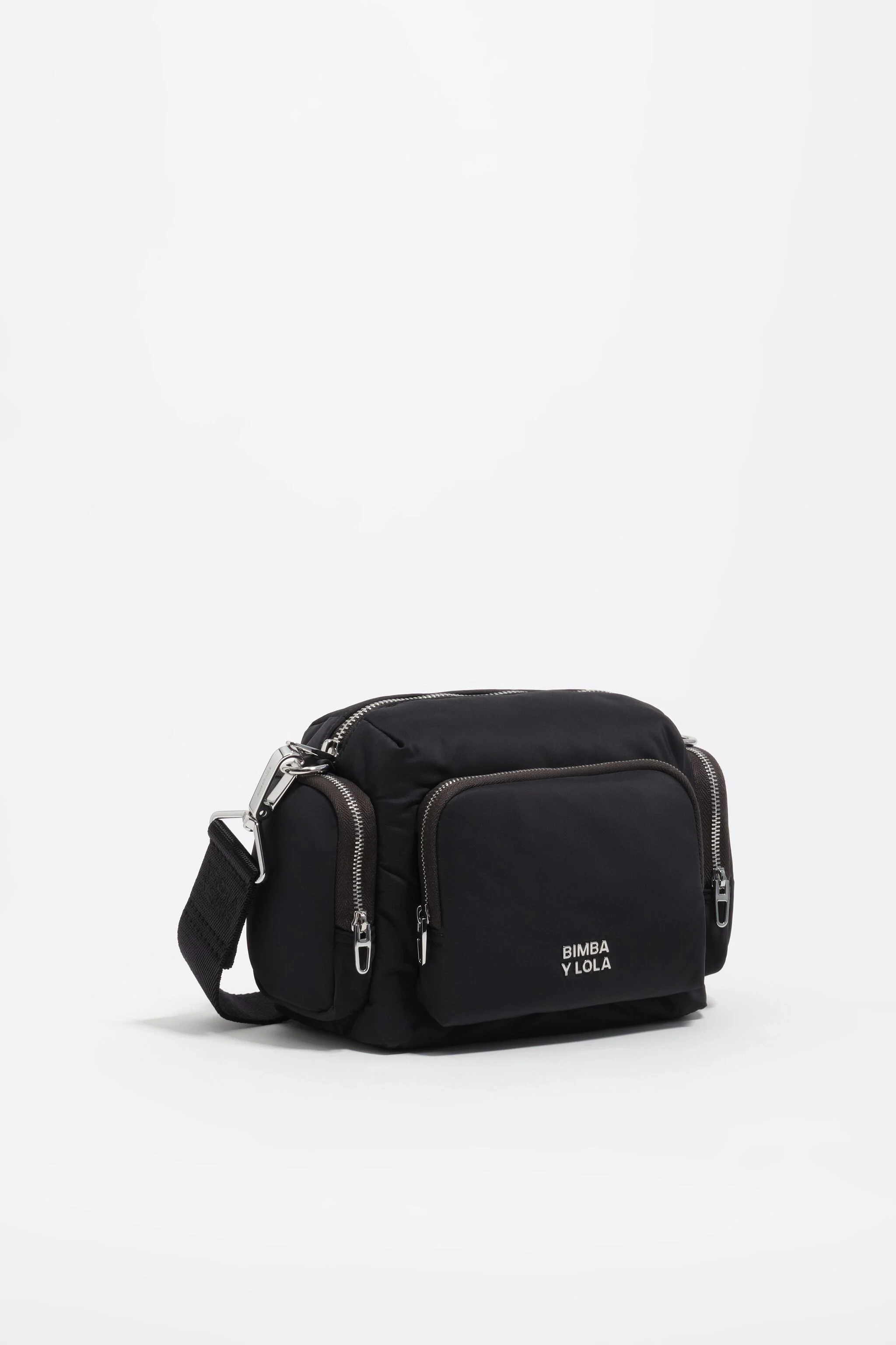 Bolsa de bolso pequena em náilon antracite escuro