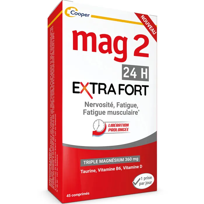 MAG 2 24H Extra fort - complément alimentaire - 45 comprimés