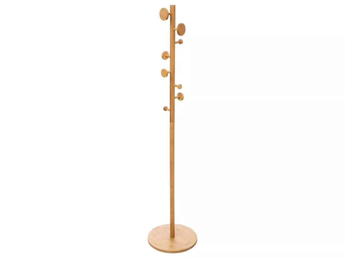 Porte-manteaux en Bambou 8 patères H 175 cm