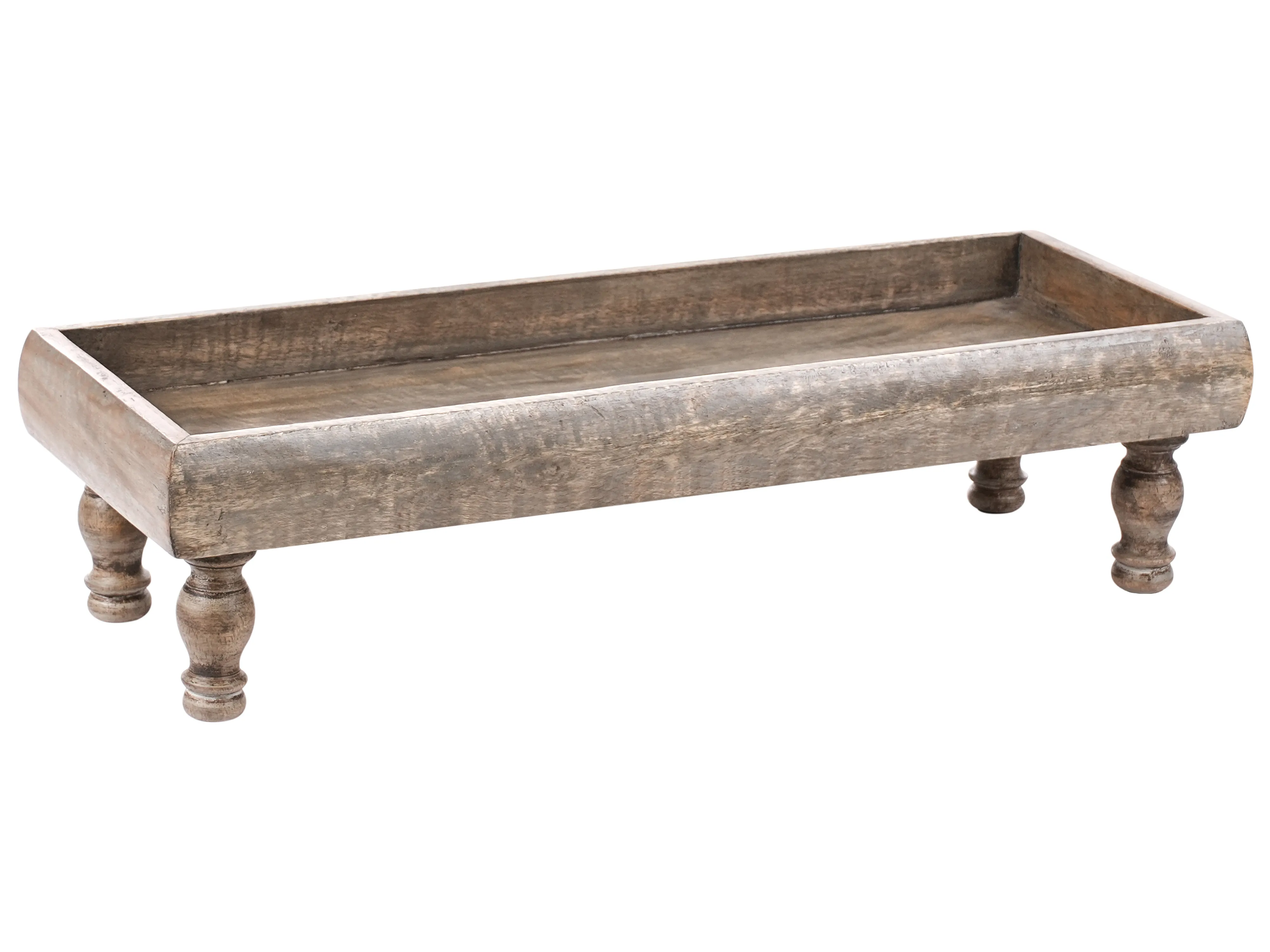 Decoratief dienblad DAMIETTA Mangohout Bruin