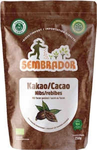 Sembrador Kakao Nibs mit Yacon gesüsst, 250g