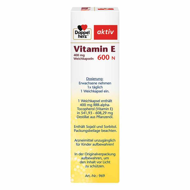 Doppelherz® aktiv Vitamin E 600 N Weichkapseln, 80 St