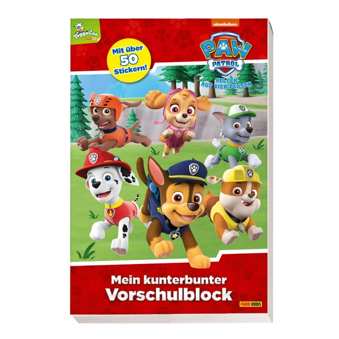 PAW Patrol - Mein kunterbunter Vorschulblock - mit über 50 Stickern