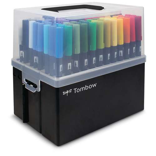 TOMBOW® ABT Dual Brush Pen Box mit 107 Farbtönen   Blender