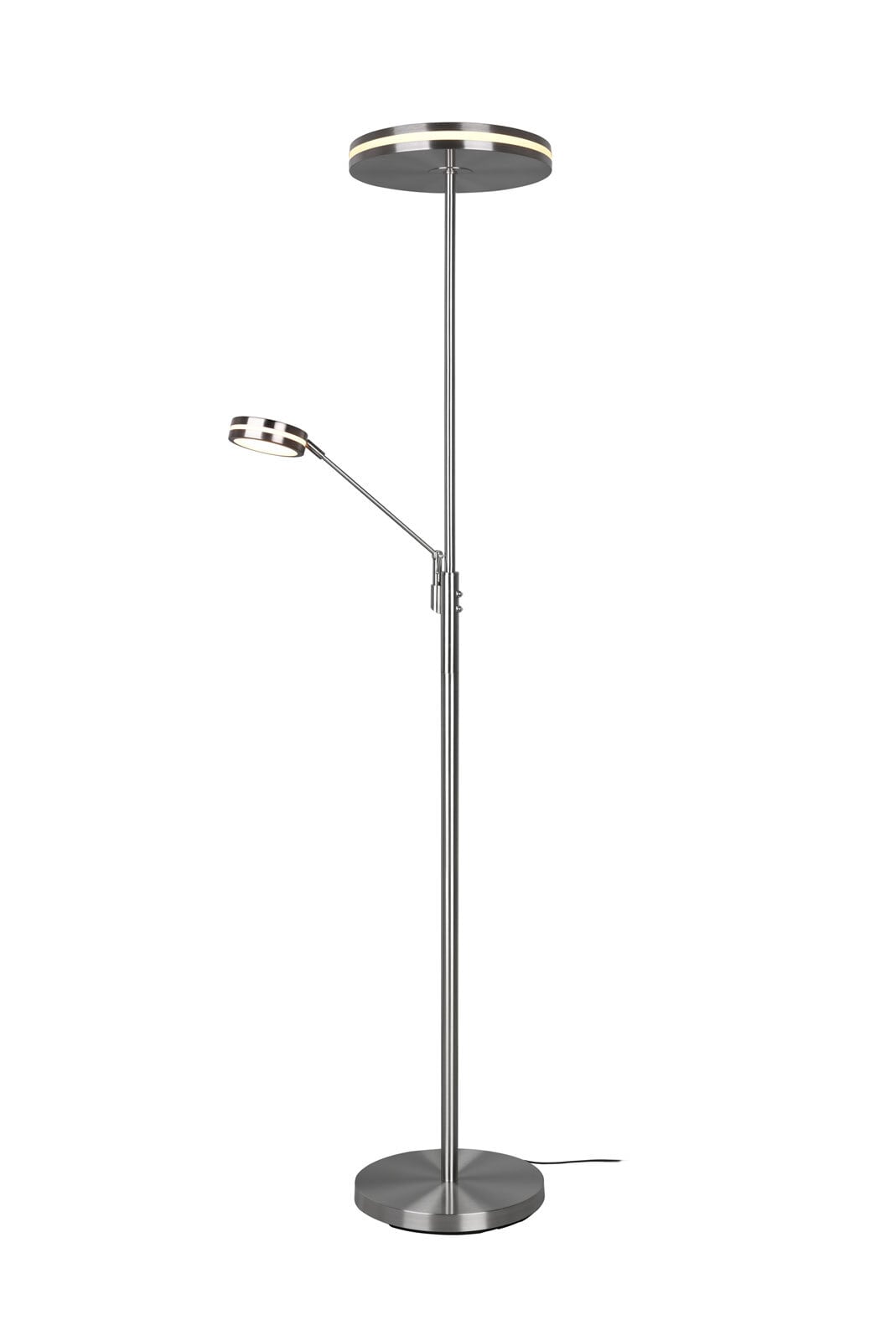 TRIO LED Deckenfluter FRANKLIN 2-flg nickelfarbig