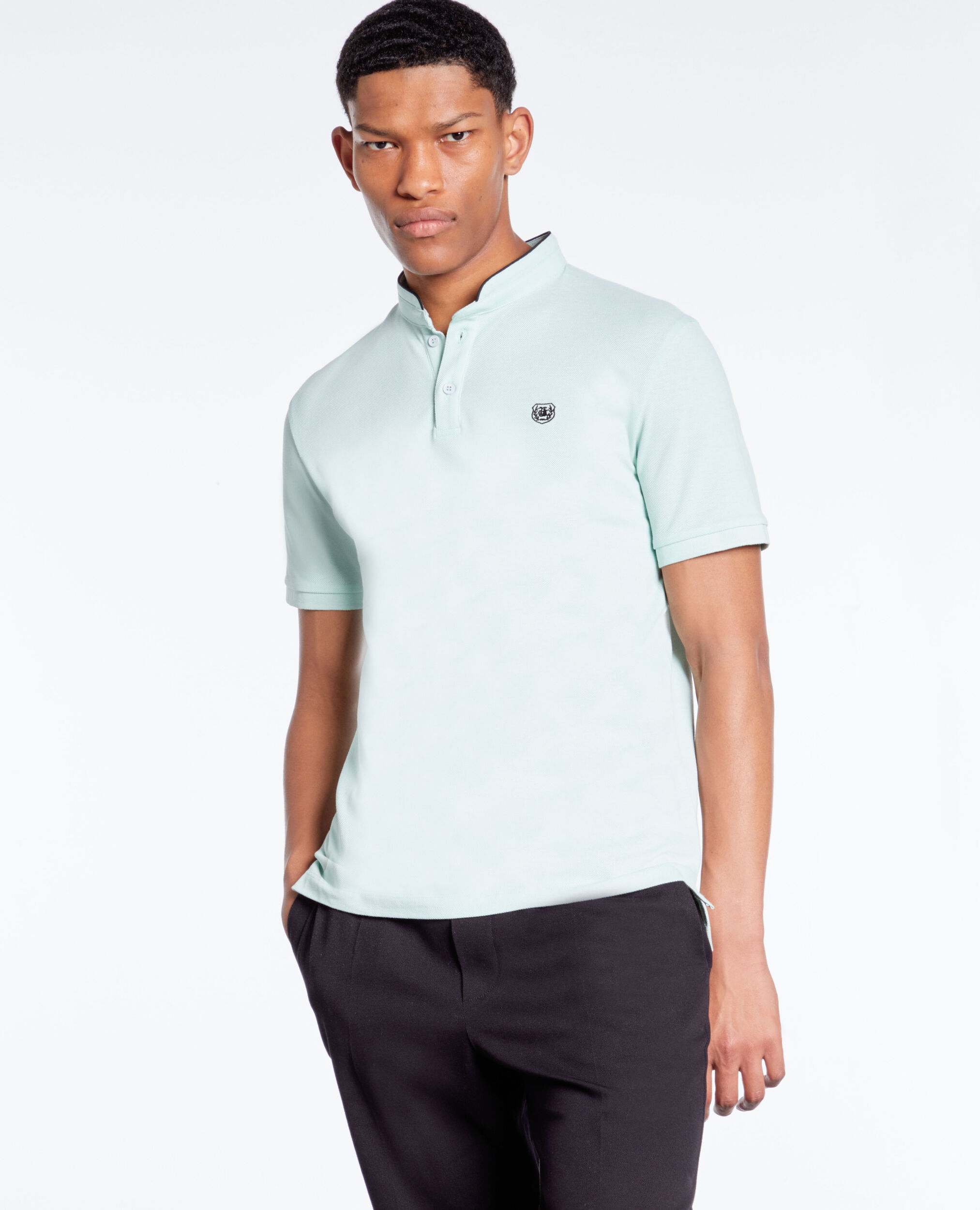 Polo vert en coton