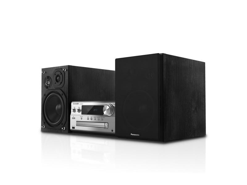 Panasonic Micro-HiFi Anlage SC-PMX94 Silber Klassisches CD System mit beeindruckender Klangqualität