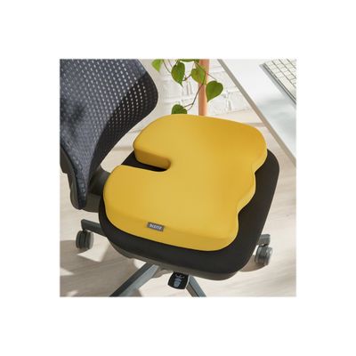 Leitz Ergo Cosy - Coussin de siège ergonomique - jaune chaleureux