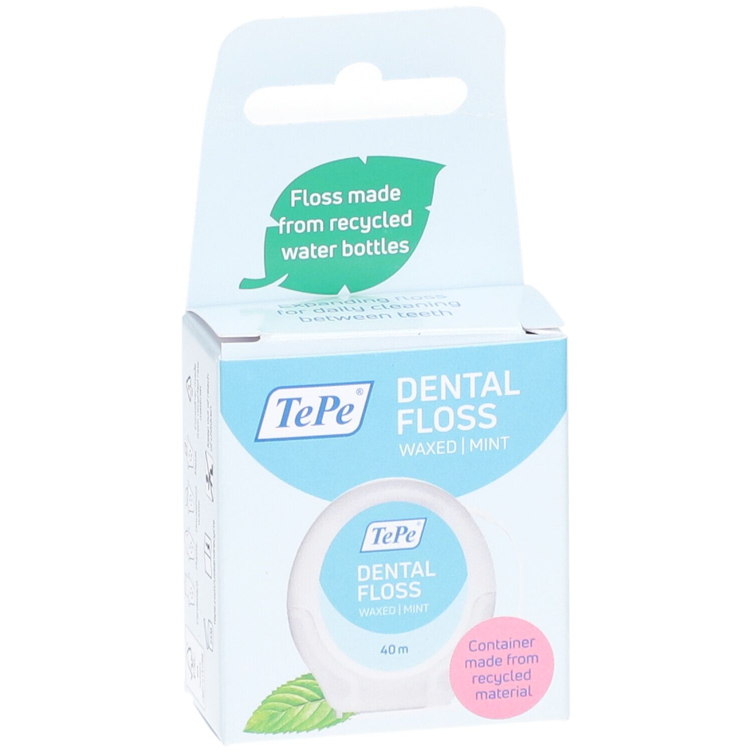 TePe® DENTAL FLOSS WAXED MINT 40m