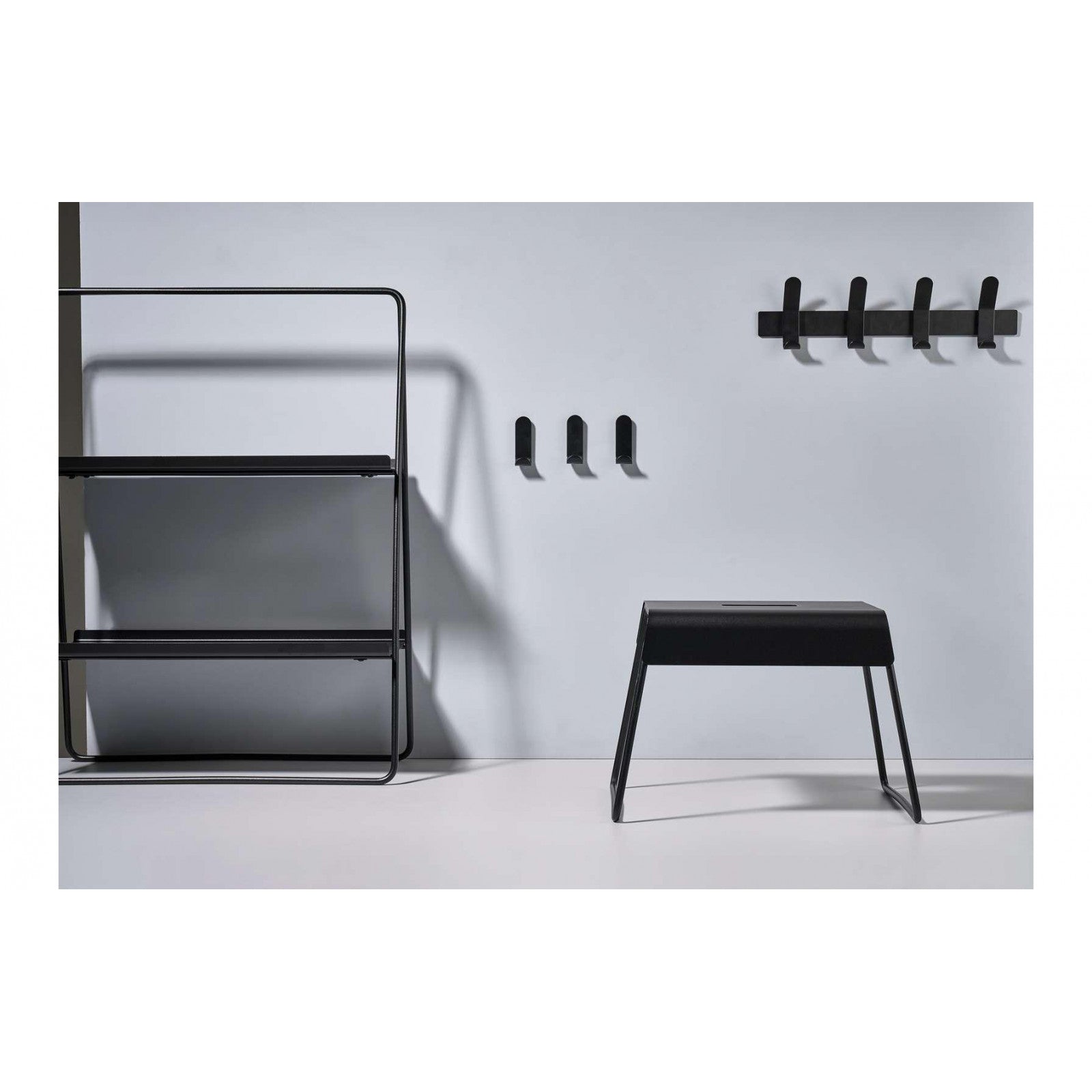 Hocker Stahl, Schwarz