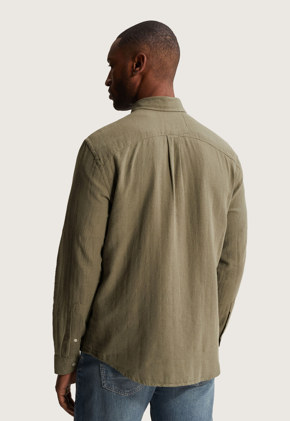 Cast Iron Cotton Linen Structure Overhemd