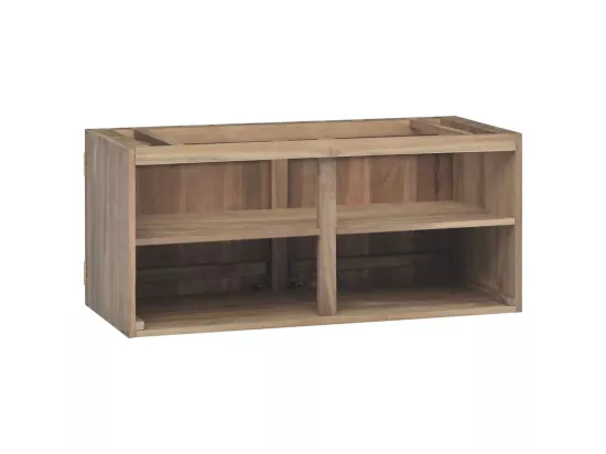 Armoire murale de salle de bain 90x39x40 cm Bois de teck massif