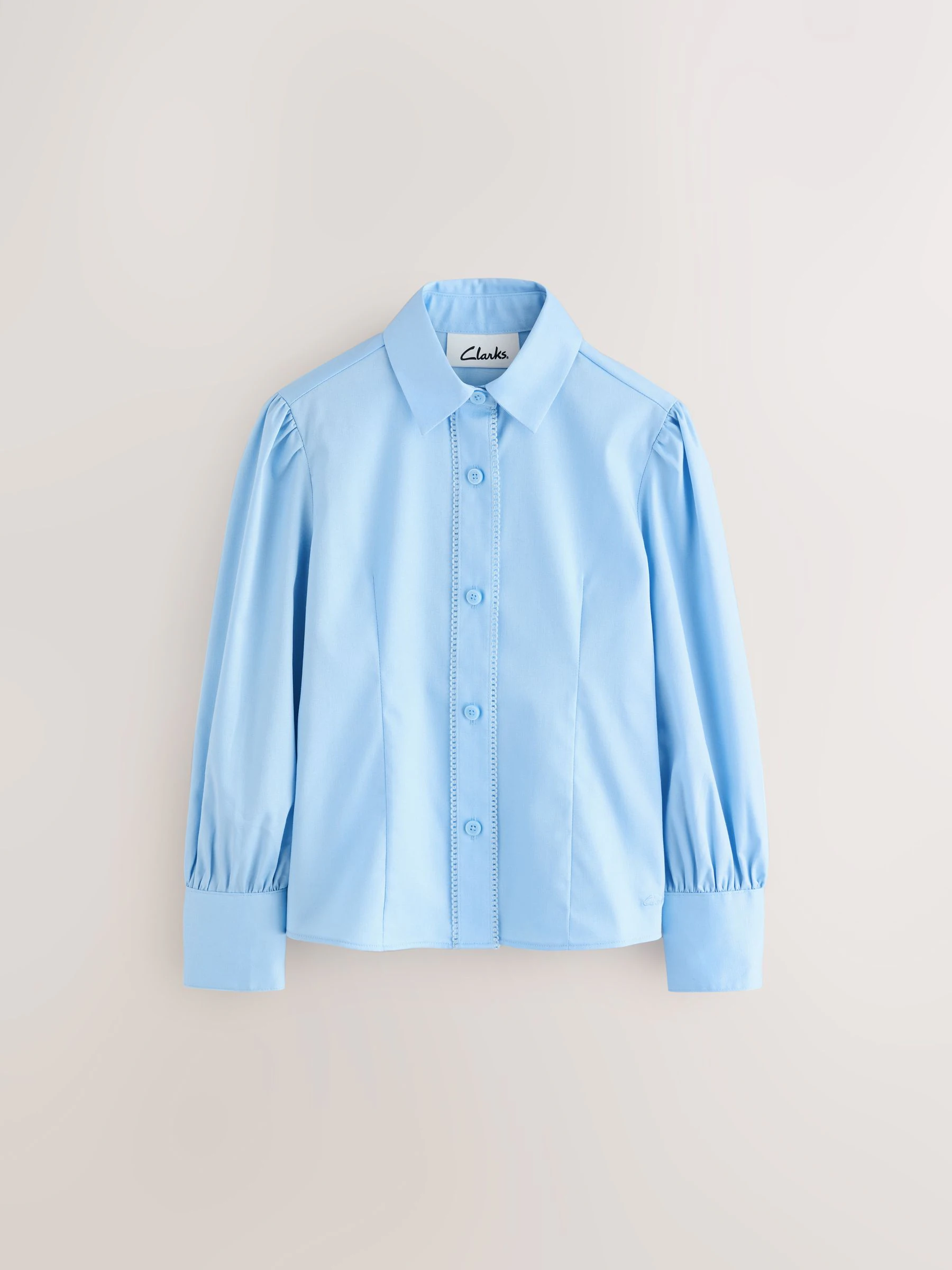 Clarks Fitted Long Sleeve School Shirt
