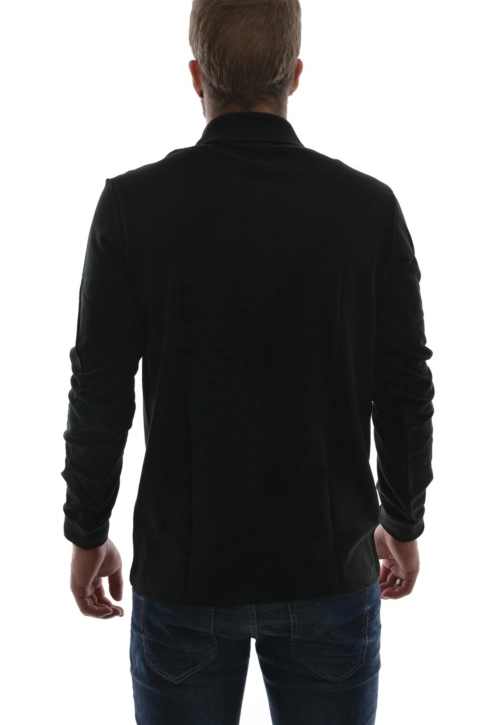 Polos manches longues lacoste l1312 031 noir