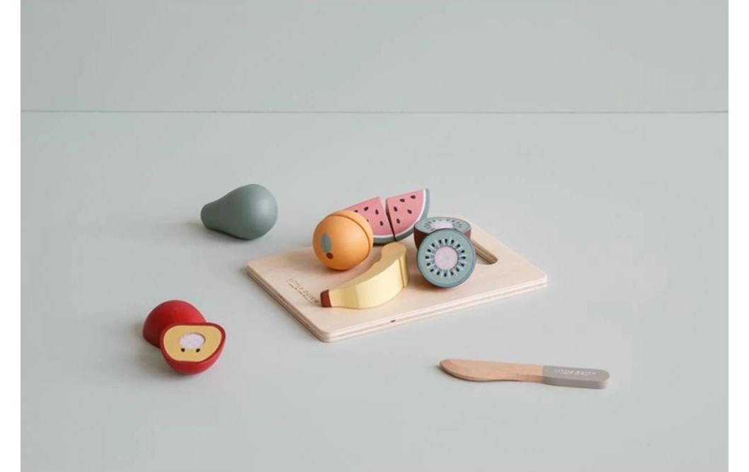 Spiel-Lebensmittel Obst zum schneidenLebensmittel-Spielset aus Holz
