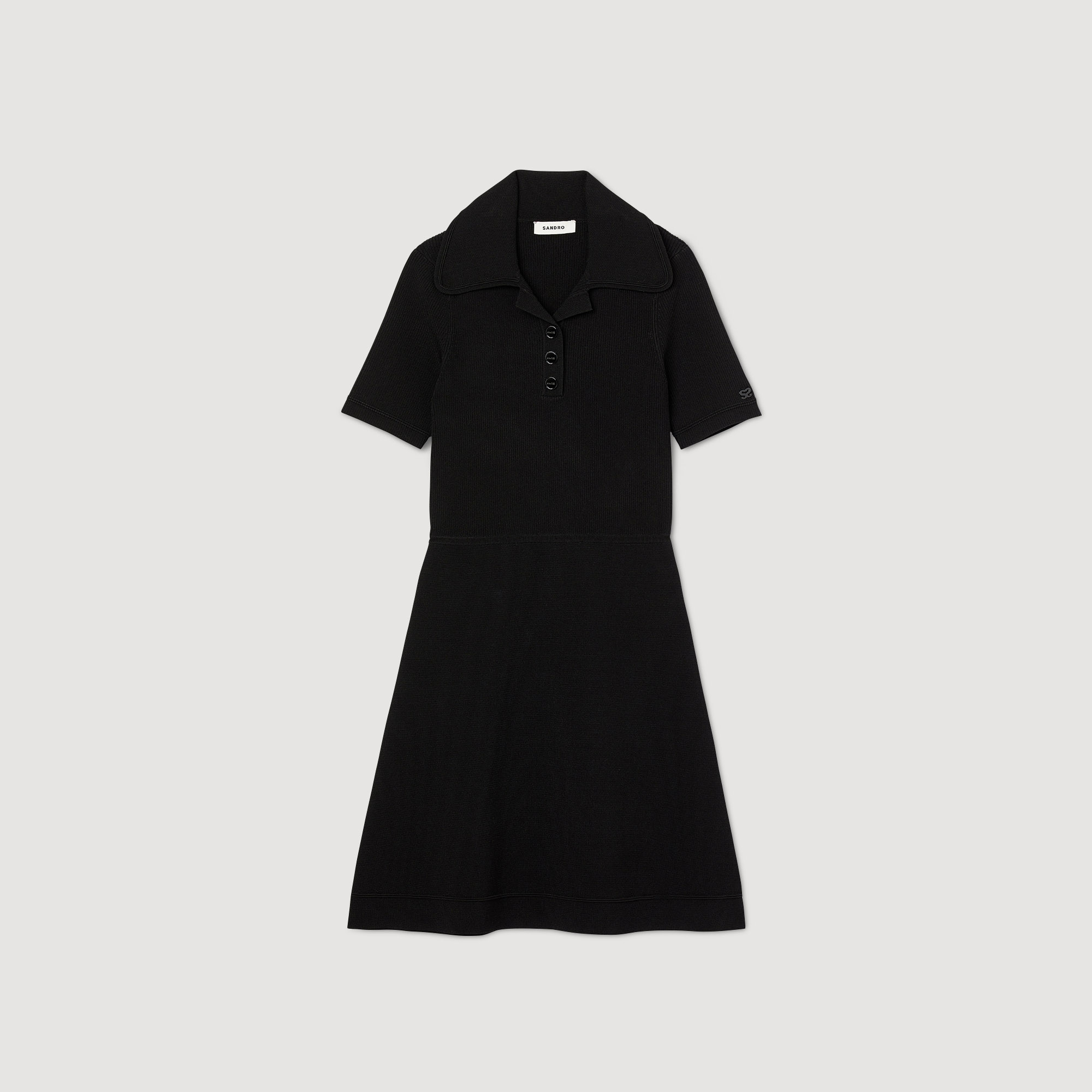 Robe en maille cœtelee
