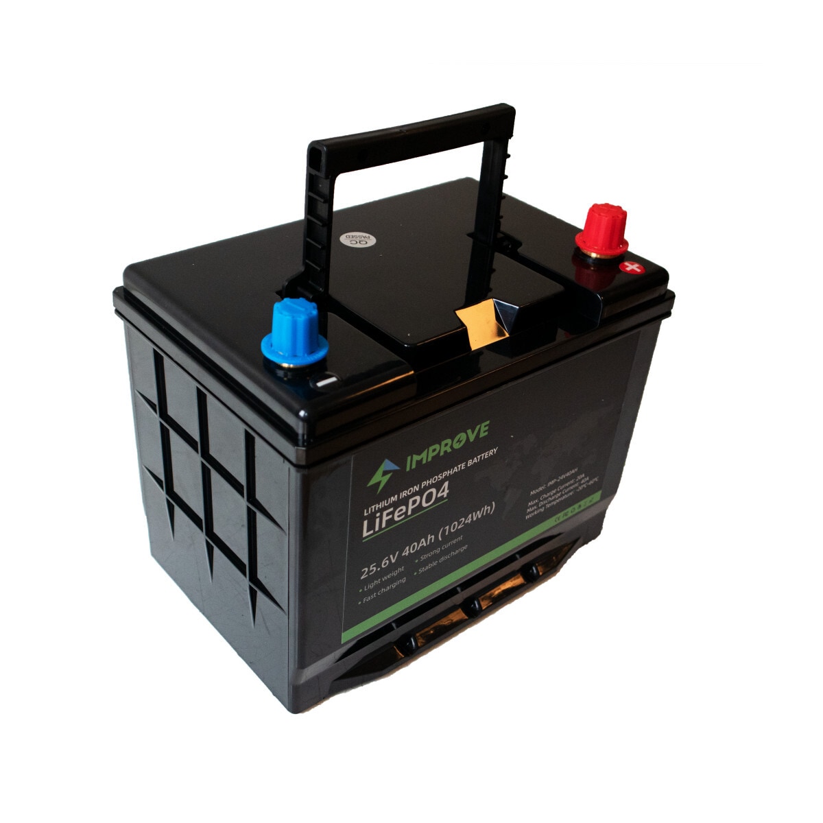 IMPROVE Lithium Batteri 24V 40Ah (LiFePO4) BMS 40A