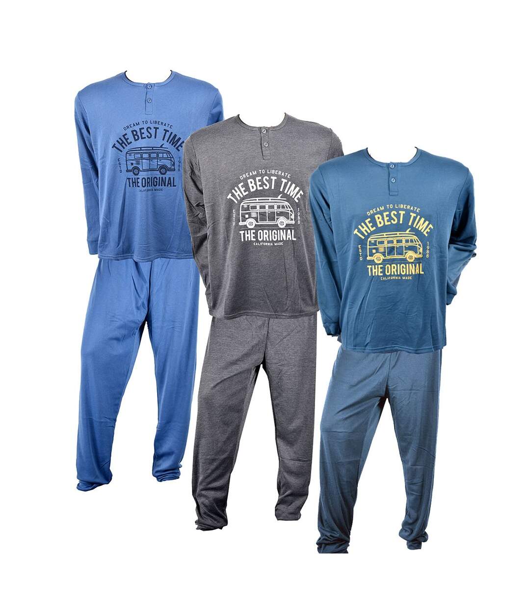 Pyjama Homme Long SWEET SECRET C2710 VAN LIFE BLEU