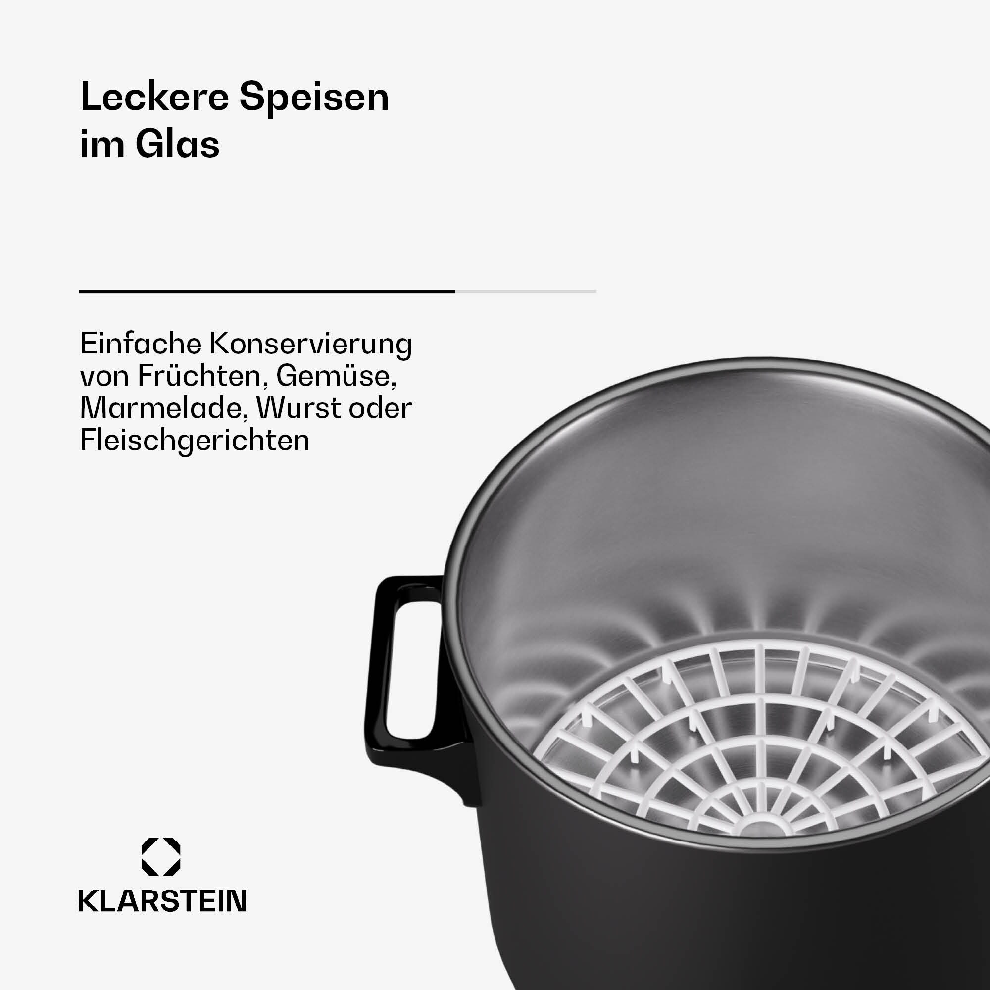 Biggie Digital Einkochtopf Getränkespender elektrisch 27L 2000W Edelstahl Matt-Schwarz 27 Liter