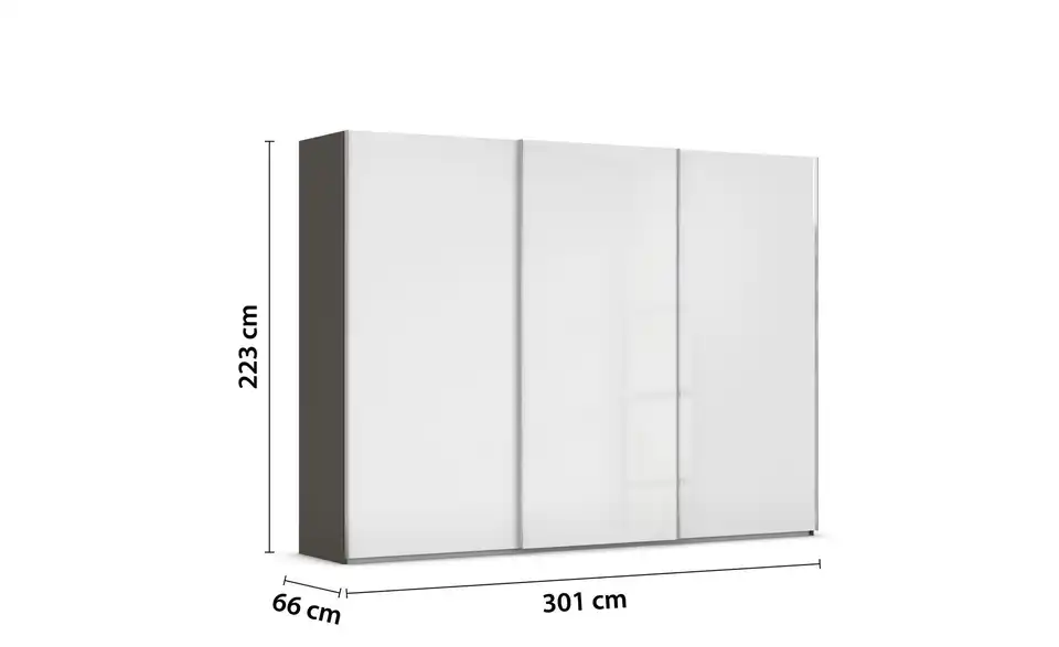 Schwebetürenschrank Fifty 301 cm 3 Stück