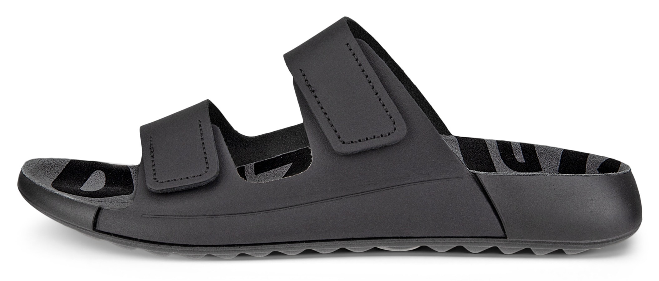 Ecco Pantolette »COZMO W«  , Sommerschuh, Schlappen mit zwei Klettverschlussriemen