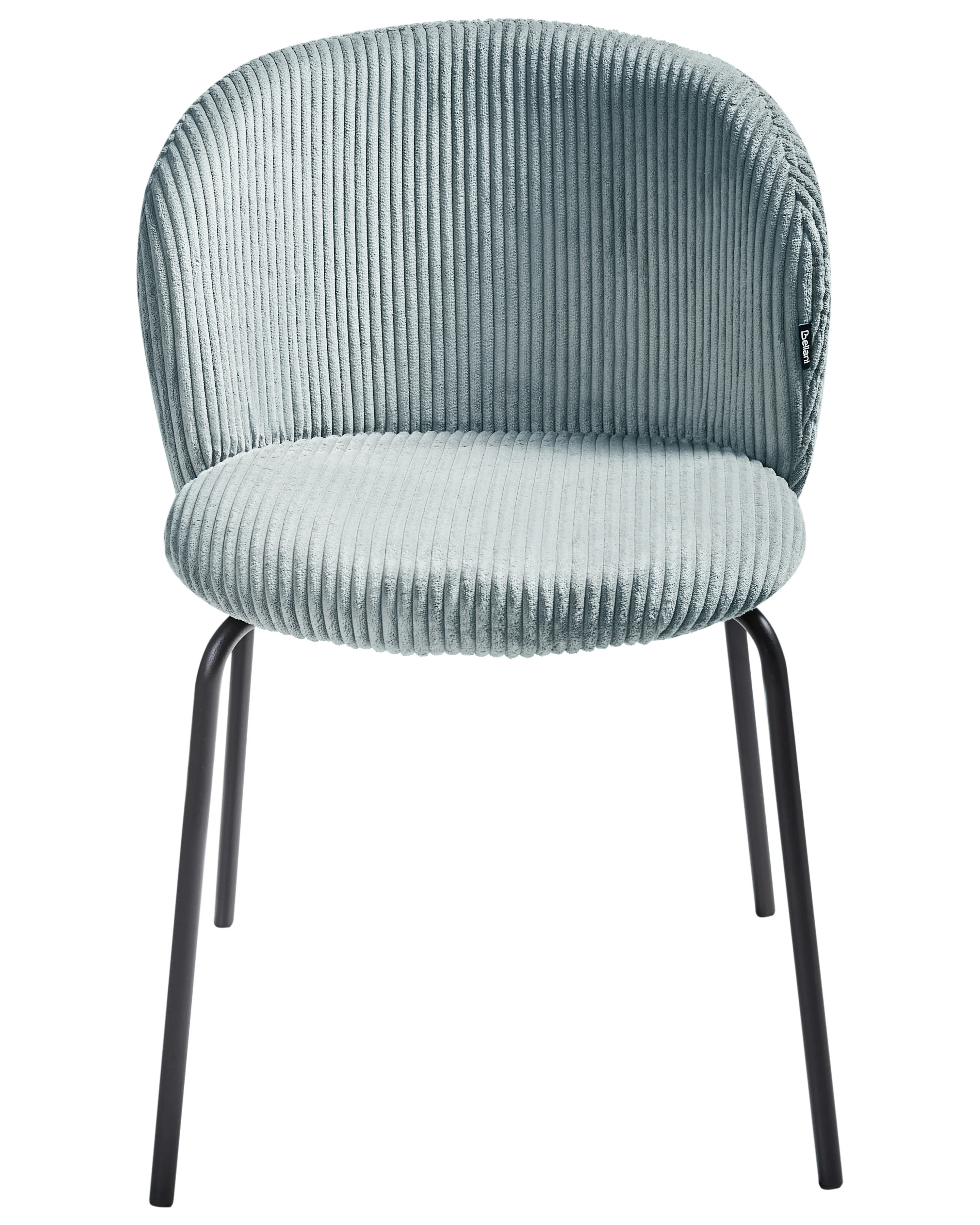 Set van 2 eetkamerstoelen MILES Corduroy Lichtblauw