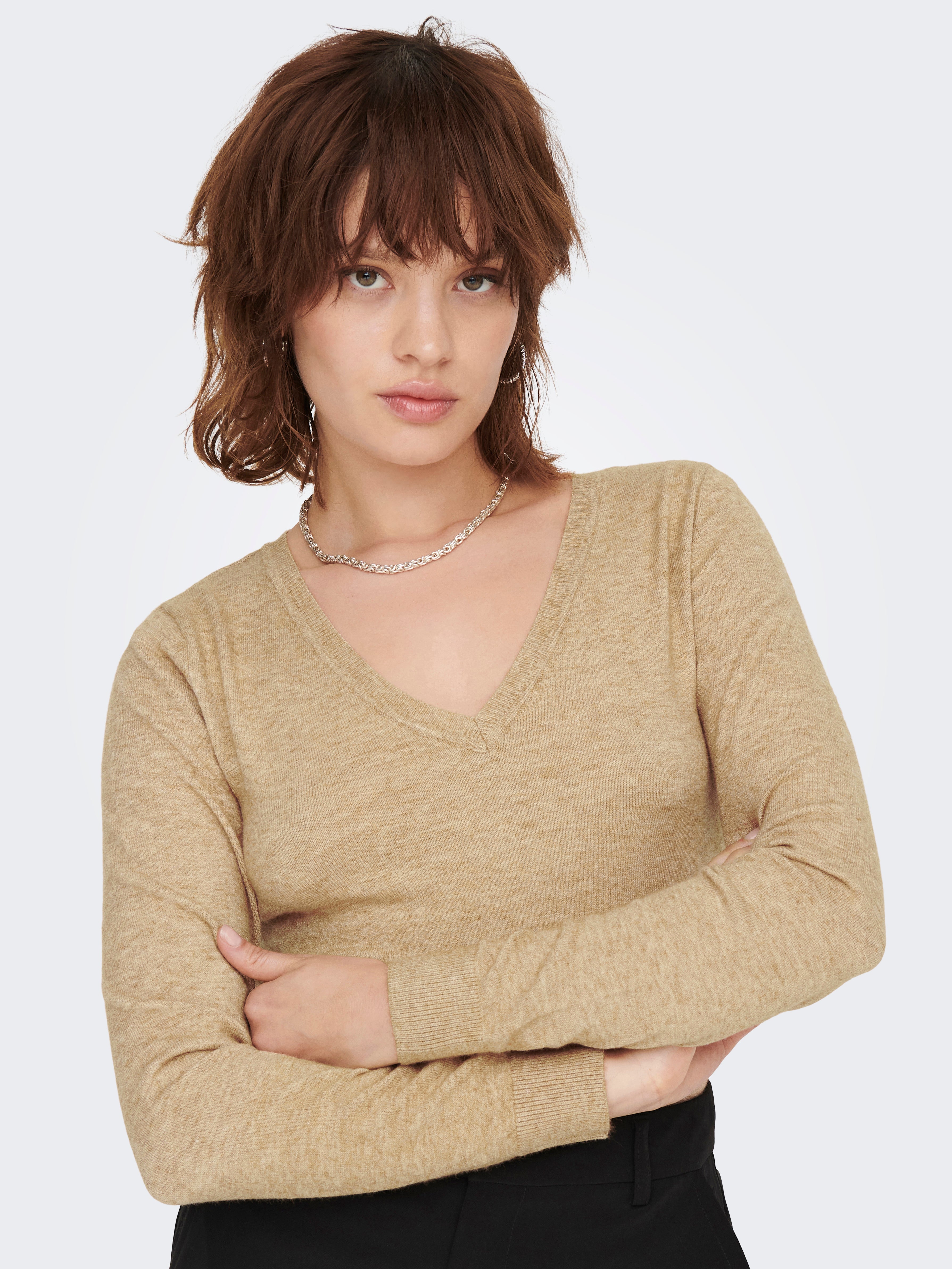 ONLLEYLA Strickpullover Toasted Coconut