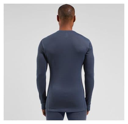 Base Layer Odlo Active Warm Print Bleu