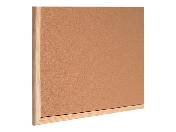 Esselte Standard - Oppslagstavle - veggmonterbar - 800 x 600 mm - kork - naturlig brun