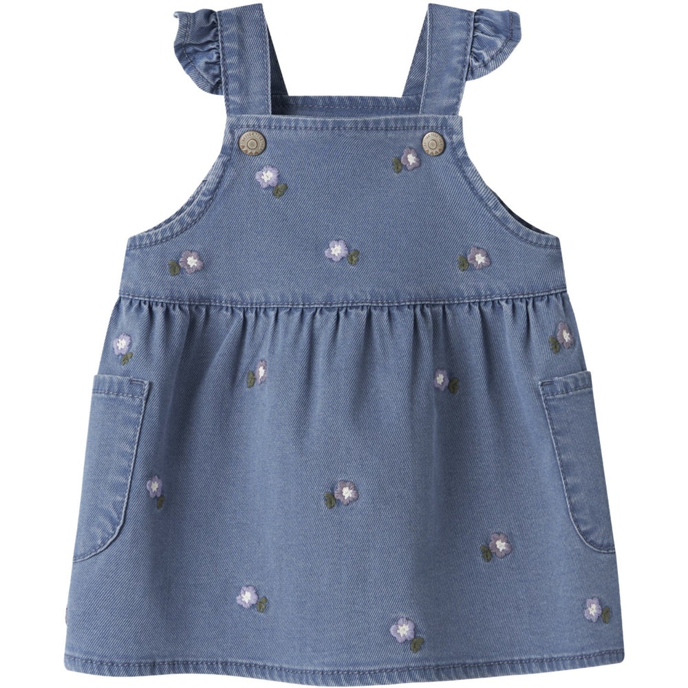 Køb Name It Denim Blue Flower Emb Nbfsage Dnm Spencer 3606-Yb