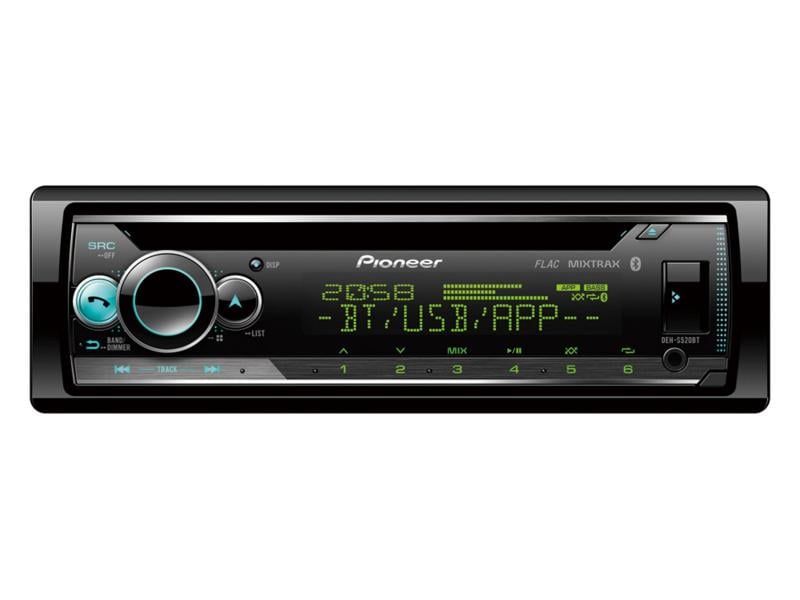 Pioneer Autoradio DEH-S520BT 1 DIN Autoradio mit FM-Tuner