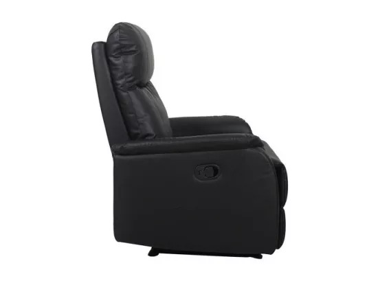 Fauteuil relaxation relevable manuellement BERLIN coloris noir
