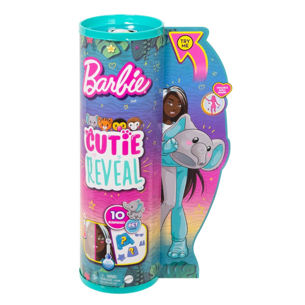 Barbie Poupée Cutie Reveal Eléphant