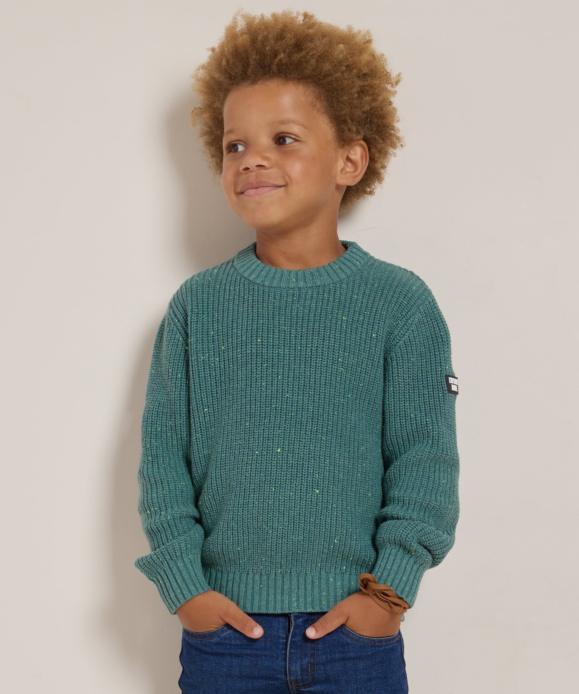 nappy trui met ronde hals