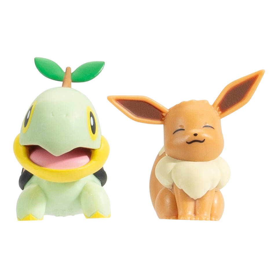 Pokémon Eevee en Turtwig speelfigurenpakket