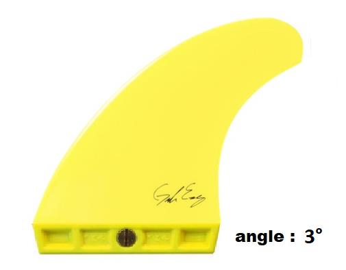 K4 Fins Ezzy Asymetric 3 deg - Front - Mini Tuttle ( paire ) 7 cm