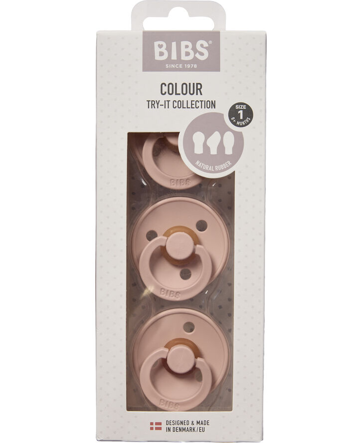BIBS BIBS Try-it Colour 3 PACK Blush Blush