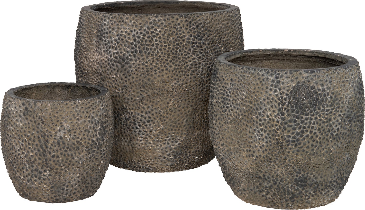 Intratuin bloempot Donny grijs D 45 H 41 cm