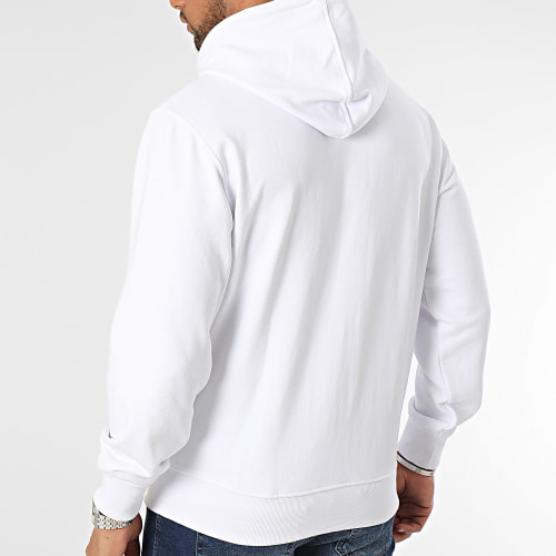 Sweat Zippé Capuche Rolan Blanc