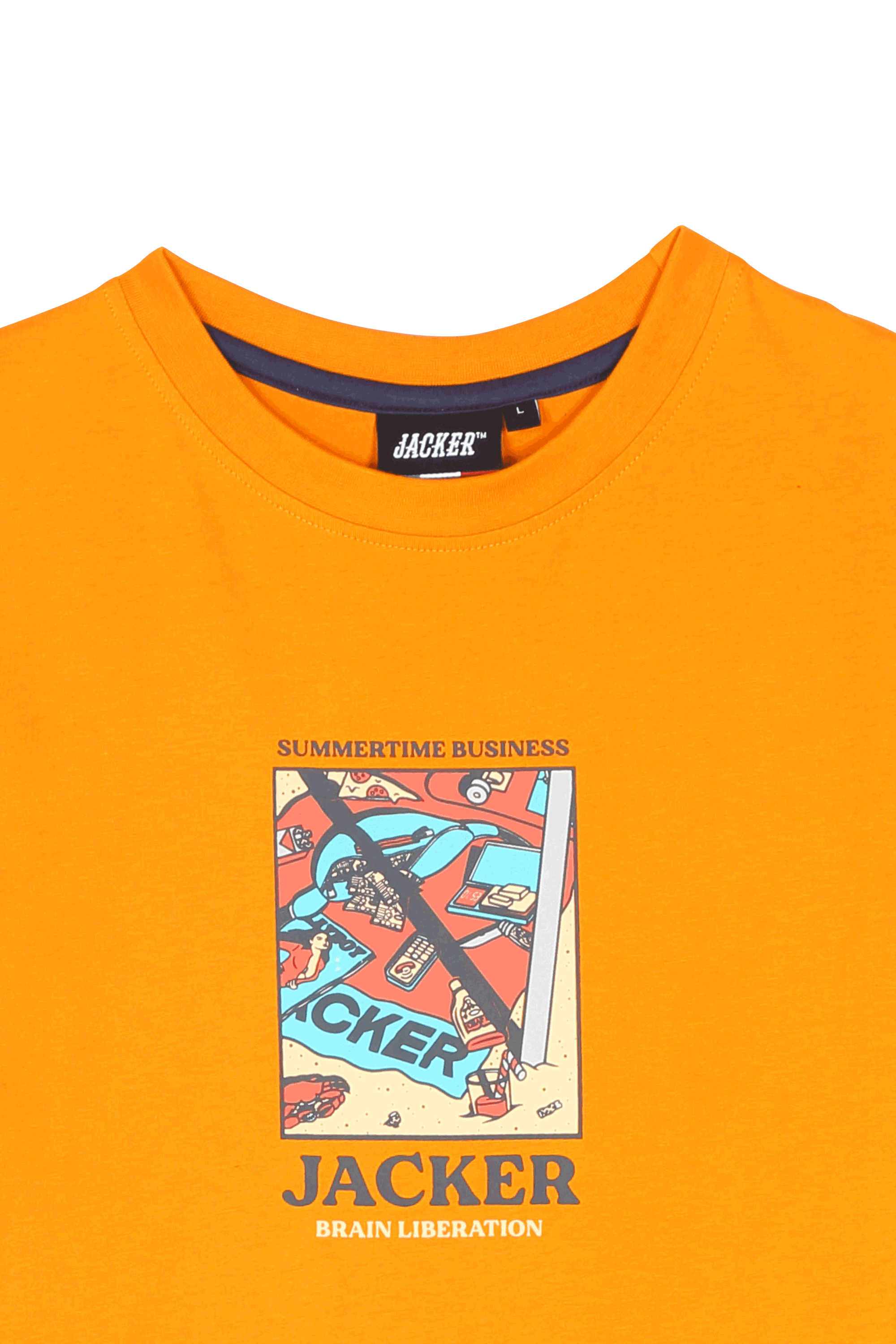 JACKER T-shirt Summertime Orange