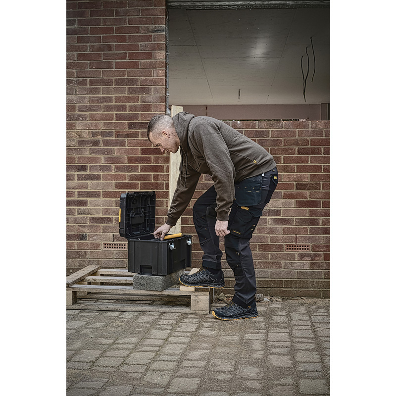 DeWALT Aspen werkbroek met holsterzakken en kniezakken 56 zwart/grijs