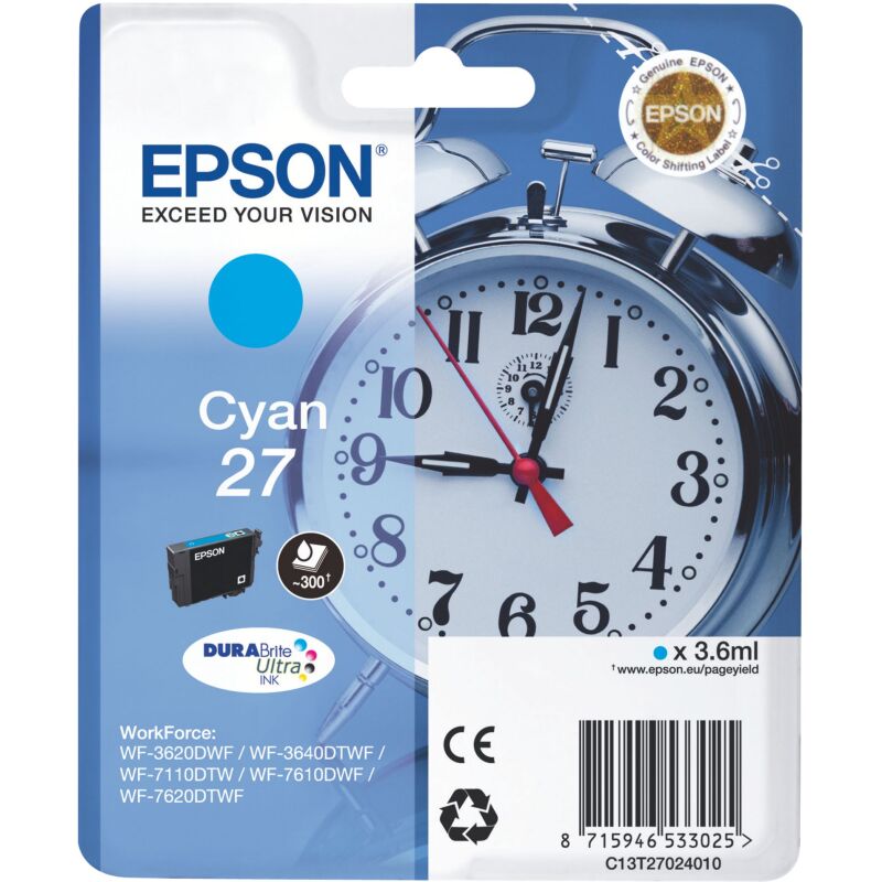 Epson 27 cartouche couleurs séparées pour imprimante jet d'encre