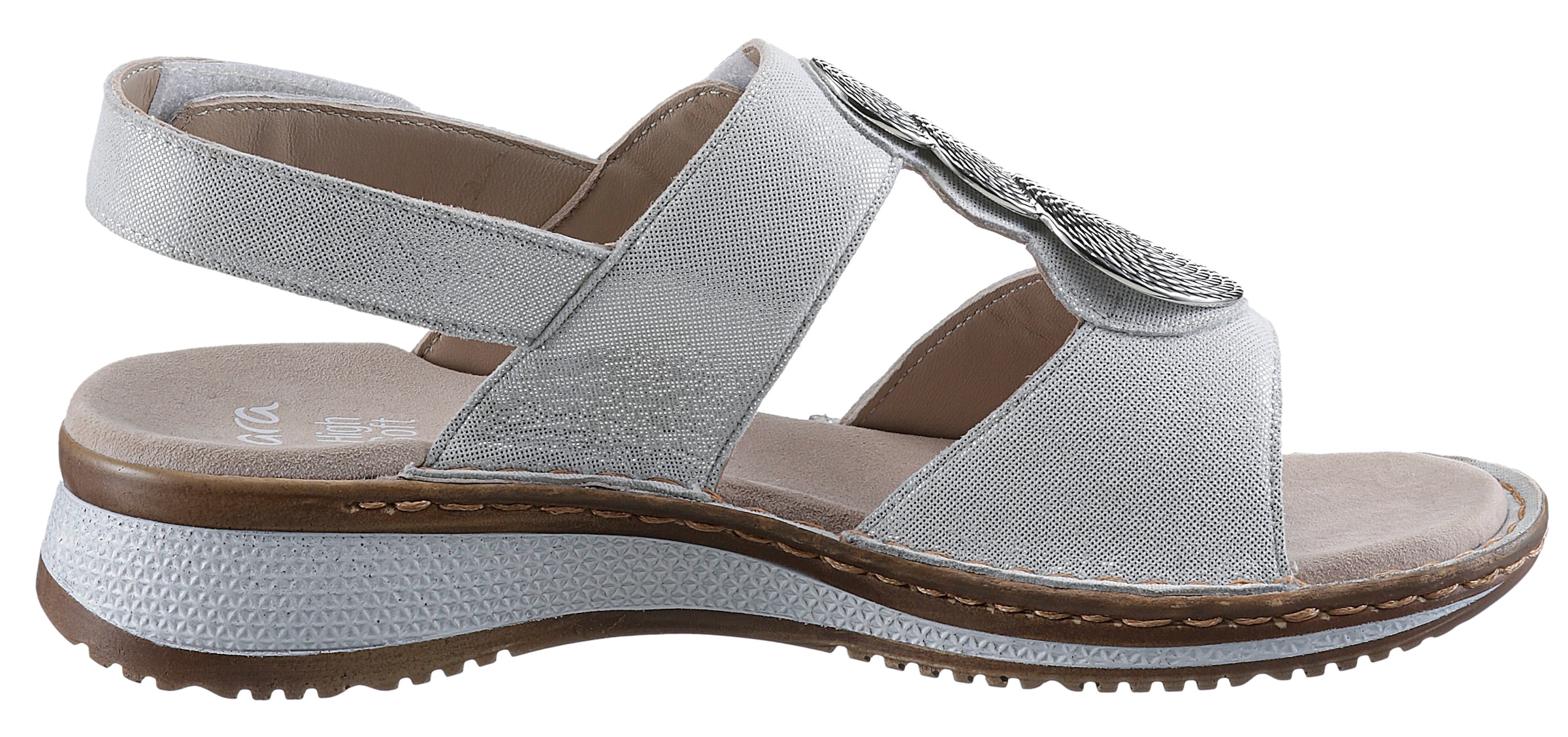 Ara Sandale »HAWAII«  , Sommerschuh, Sandalette, Keilabsatz, in Bequemweite G (= weit)